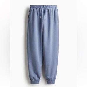 H&M High Waist Joggers Sweatpants - Light Dusty Blue - Size S